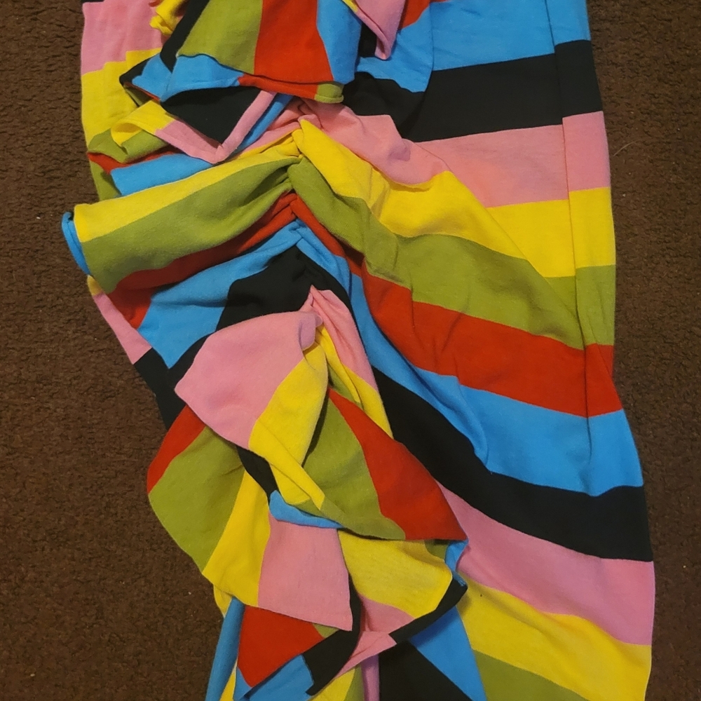 Philthy Ragz Multicolored Ruffle Front Dress NWOT - Picture 2 of 7